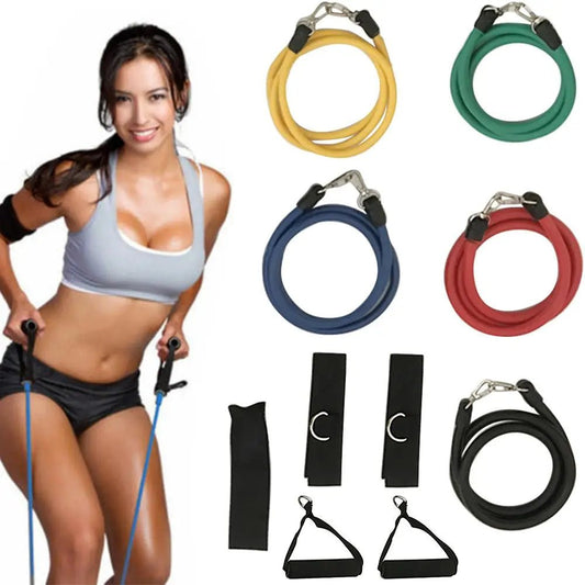 11 In Kit Upgrade Resistance Loop Bands Home Exercise Sports Fitness - Allen-Fitness