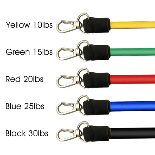 11 In Kit Upgrade Resistance Loop Bands Home Exercise Sports Fitness - Allen-Fitness