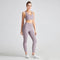 2022 Newly Women 2 Pcs Yoga Set Backless Workout Bra High Waist Gym Leggings - Allen - Fitness