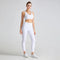 2022 Newly Women 2 Pcs Yoga Set Backless Workout Bra High Waist Gym Leggings - Allen - Fitness