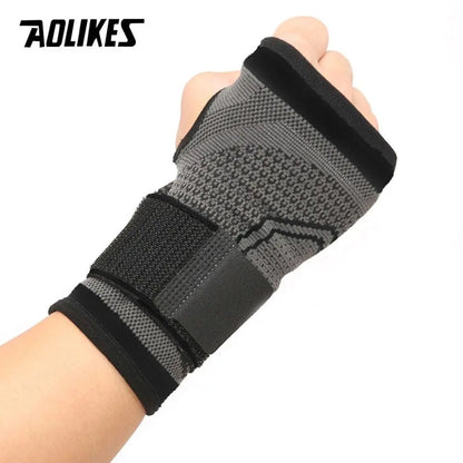 AOLIKES 1PCS High Elastic Bandage Fitness Yoga Hand Palm Brace Wrist Support Crossfit Powerlifting Gym Palm Pad Protector - Allen-Fitness