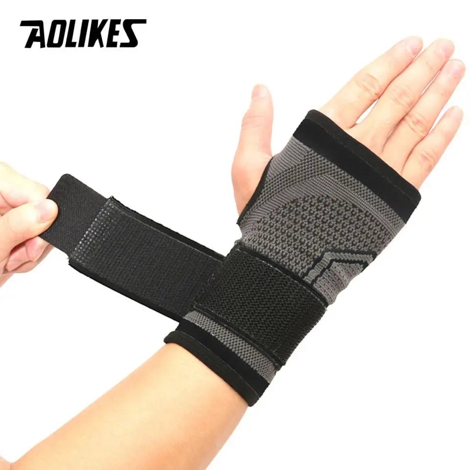 AOLIKES 1PCS High Elastic Bandage Fitness Yoga Hand Palm Brace Wrist Support Crossfit Powerlifting Gym Palm Pad Protector - Allen-Fitness