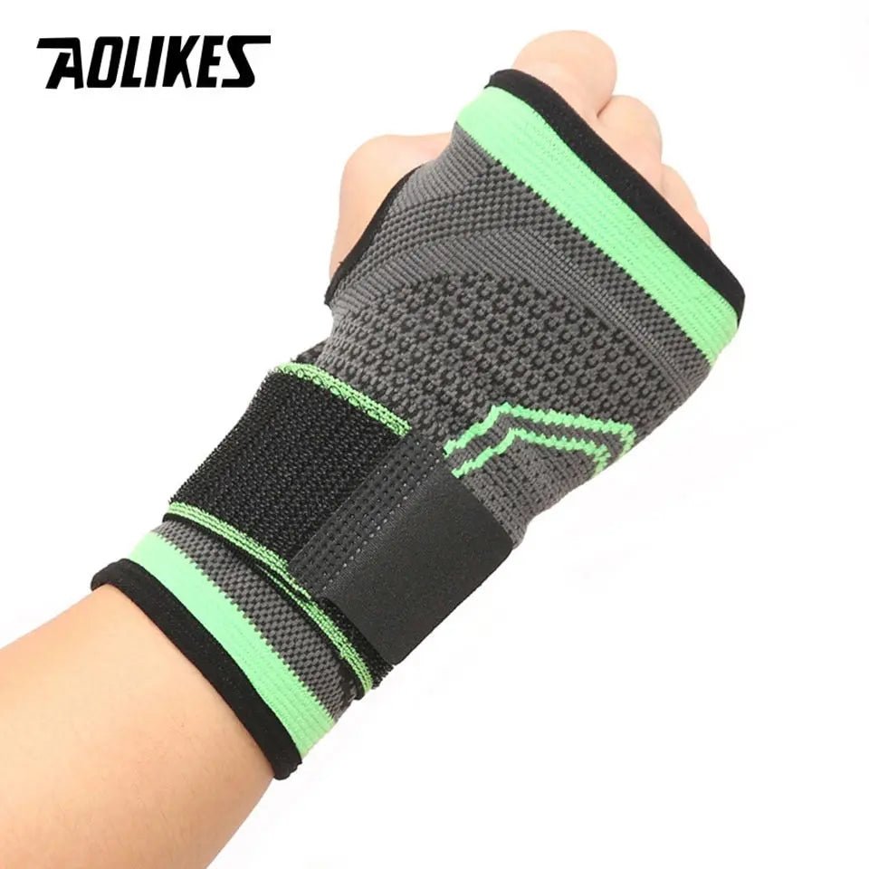 AOLIKES 1PCS High Elastic Bandage Fitness Yoga Hand Palm Brace Wrist Support Crossfit Powerlifting Gym Palm Pad Protector - Allen-Fitness