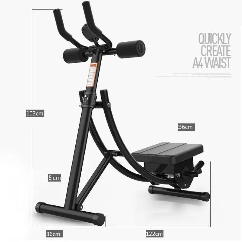Abdominal Muscle Trainer Foldable Thin Waist Machine AB Rocket Roller Slider Belly Indoor Fitness Equipment AB Coaster - Allen-Fitness