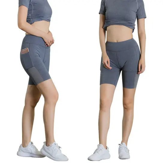 All Seasons Yoga Shorts Stretchable With Phone Pocket - Allen-Fitness