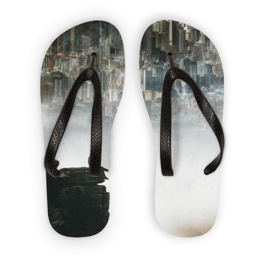 Between The Haze Adult Flip Flops - Allen-Fitness