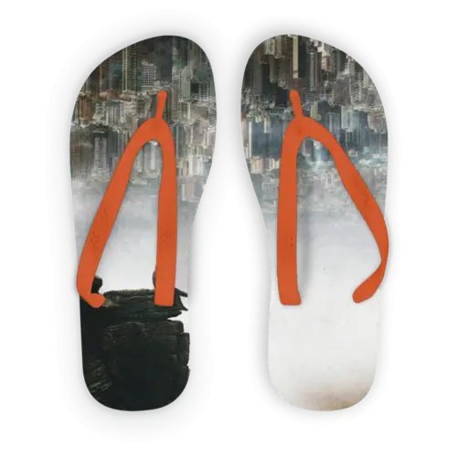 Between The Haze Adult Flip Flops - Allen-Fitness