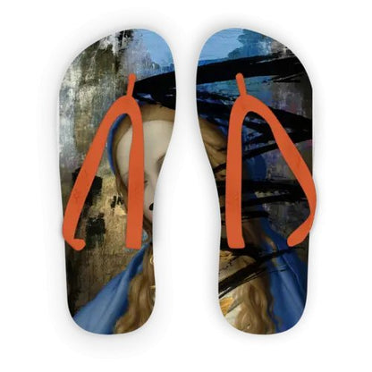 Blue Adult Flip Flops - Allen-Fitness