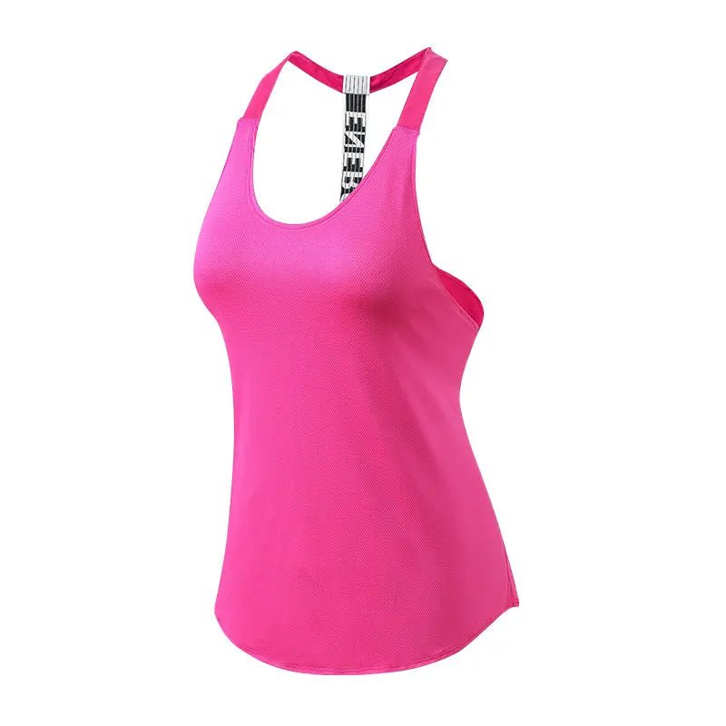 Custom Yoga Top Vest Sports Shirt Women Backless Fitness Running Gym Crop Sleeveless Tank Tops - Allen-Fitness