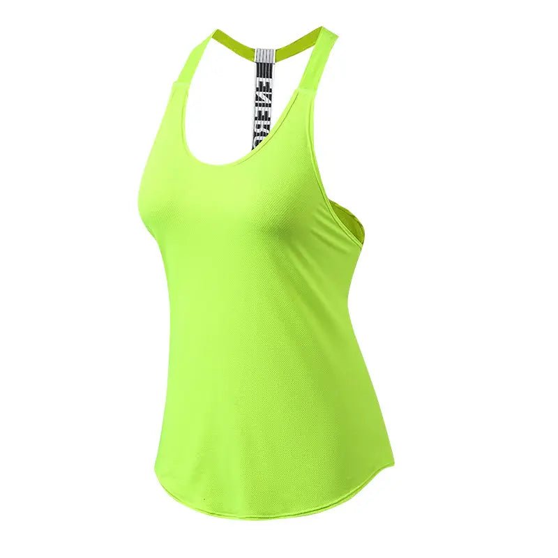 Custom Yoga Top Vest Sports Shirt Women Backless Fitness Running Gym Crop Sleeveless Tank Tops - Allen-Fitness