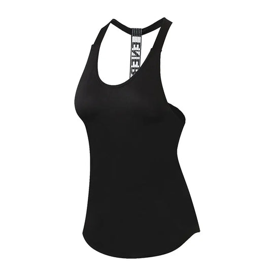 Custom Yoga Top Vest Sports Shirt Women Backless Fitness Running Gym Crop Sleeveless Tank Tops - Allen-Fitness