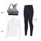 Fitness wear for women gym and workout clothing breathable sport tops yoga Bra and leggings 3 pieces set - Allen-Fitness