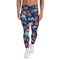 Floral Hibiscus Leggings for Men - Allen-Fitness