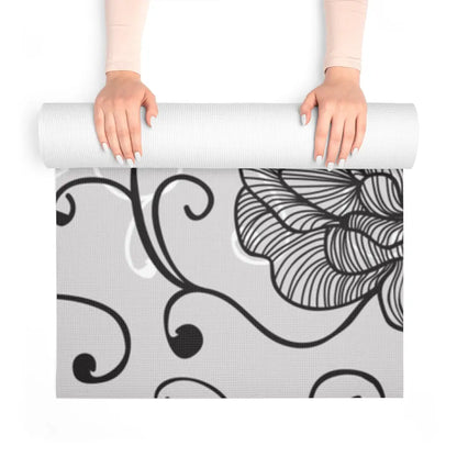 Floral Yoga Mat - Allen-Fitness