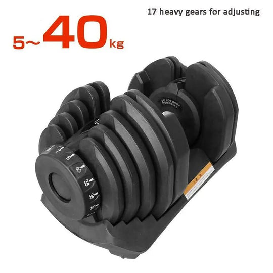 Gym workout man power weight lifting training automatic adjustable dumbbell 40kg 90lbs - Allen-Fitness