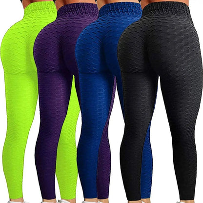 OEM Women's Jacquard Sportswear Activia Fitness Yoga Pants Scrunch Butt Lift Gym Yoga Skinny Tights Leggings For Women - Allen Fitness