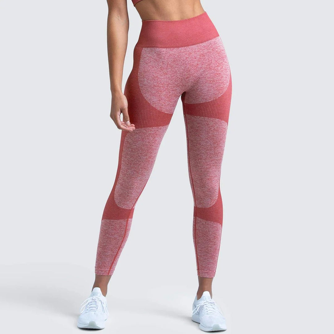 Women 14 Colors Skinny High Elastic Gym High Waist Seamless Scrunch Butt Workout Sports Yoga Leggings - Allen Fitness