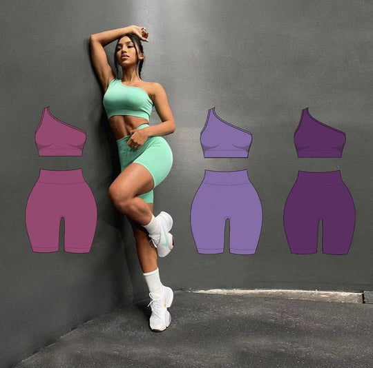 Jumpsuit for women's sports two piece yoga suit fitness yoga set crop top and leggings gym training workout sets for women - Allen Fitness