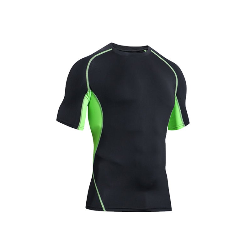 quality design your own fitness wear spandex compression wear sport running shirt - Allen Fitness