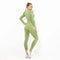 Women Wholesale 14 Colors Seamless Long Sleeve Top And Leggings Set Yoga Workout Suit - Allen Fitness