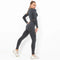 Women Wholesale 14 Colors Seamless Long Sleeve Top And Leggings Set Yoga Workout Suit - Allen Fitness