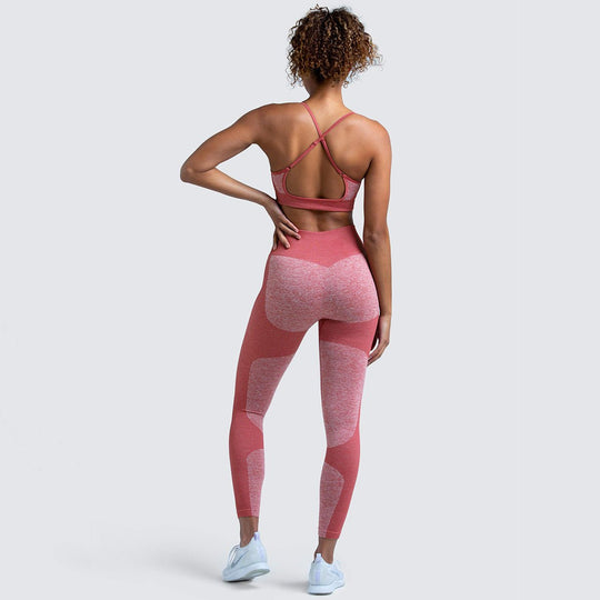 Women seamless plus size fitness wear tights quick dry workout gym sports yoga sets - Allen Fitness