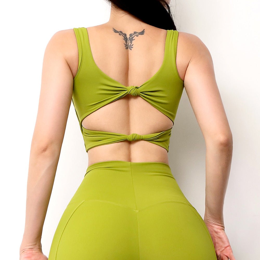 Women 2 piece sets  sports bra and shorts set push up bra high impact pad top gym bra biker shorts for women - Allen Fitness