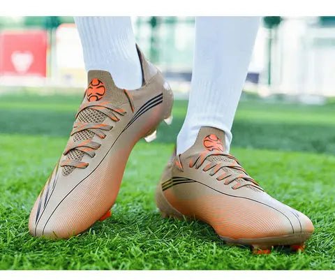 High-top Men's Football Shoes Youth Training Wear Student Foot Boots Sports Soccer Shoes - Allen-Fitness