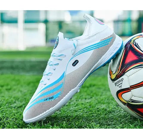 High-top Men's Football Shoes Youth Training Wear Student Foot Boots Sports Soccer Shoes - Allen-Fitness