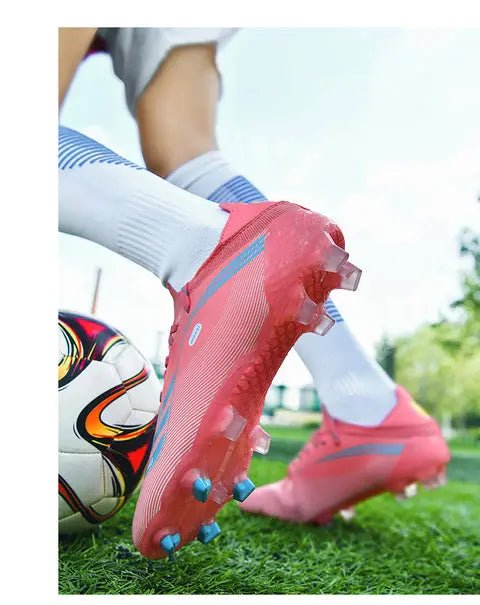 High-top Men's Football Shoes Youth Training Wear Student Foot Boots Sports Soccer Shoes - Allen-Fitness