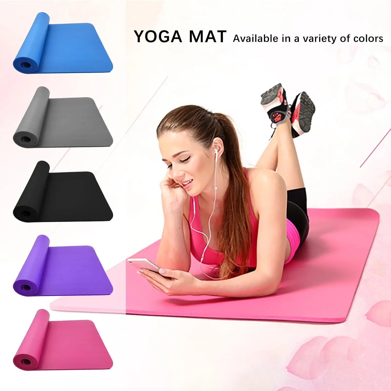 Large Size Slip Yoga Fitness Mat - Allen-Fitness