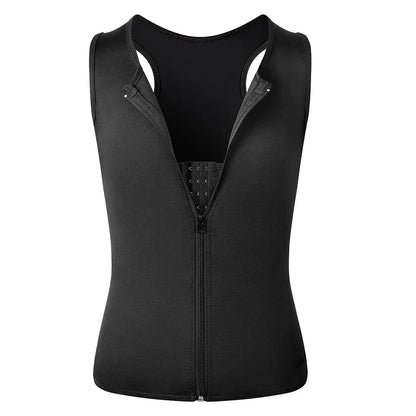 Men Waist Trainer Tank Tops Shapewear Slimming Body Shaper Compression Shirt Underwear for Weight Loss Workout Sauna Sweat Vest - Allen-Fitness