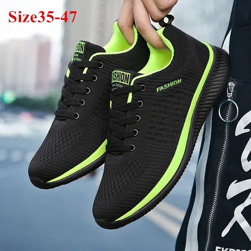 Men Women Knit Sneakers Breathable Athletic Running Walking Gym Shoes - Allen-Fitness