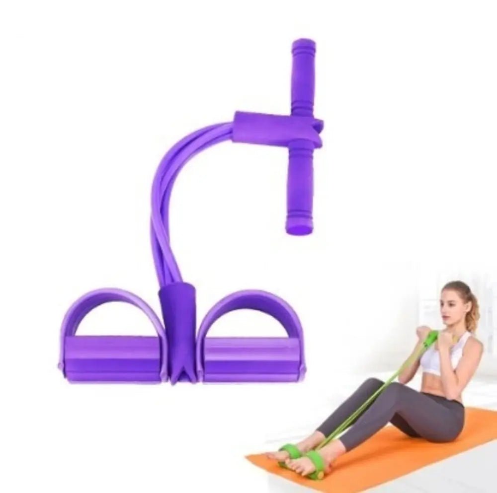 Portable Fitness Resistance Band with Pedal - Allen-Fitness