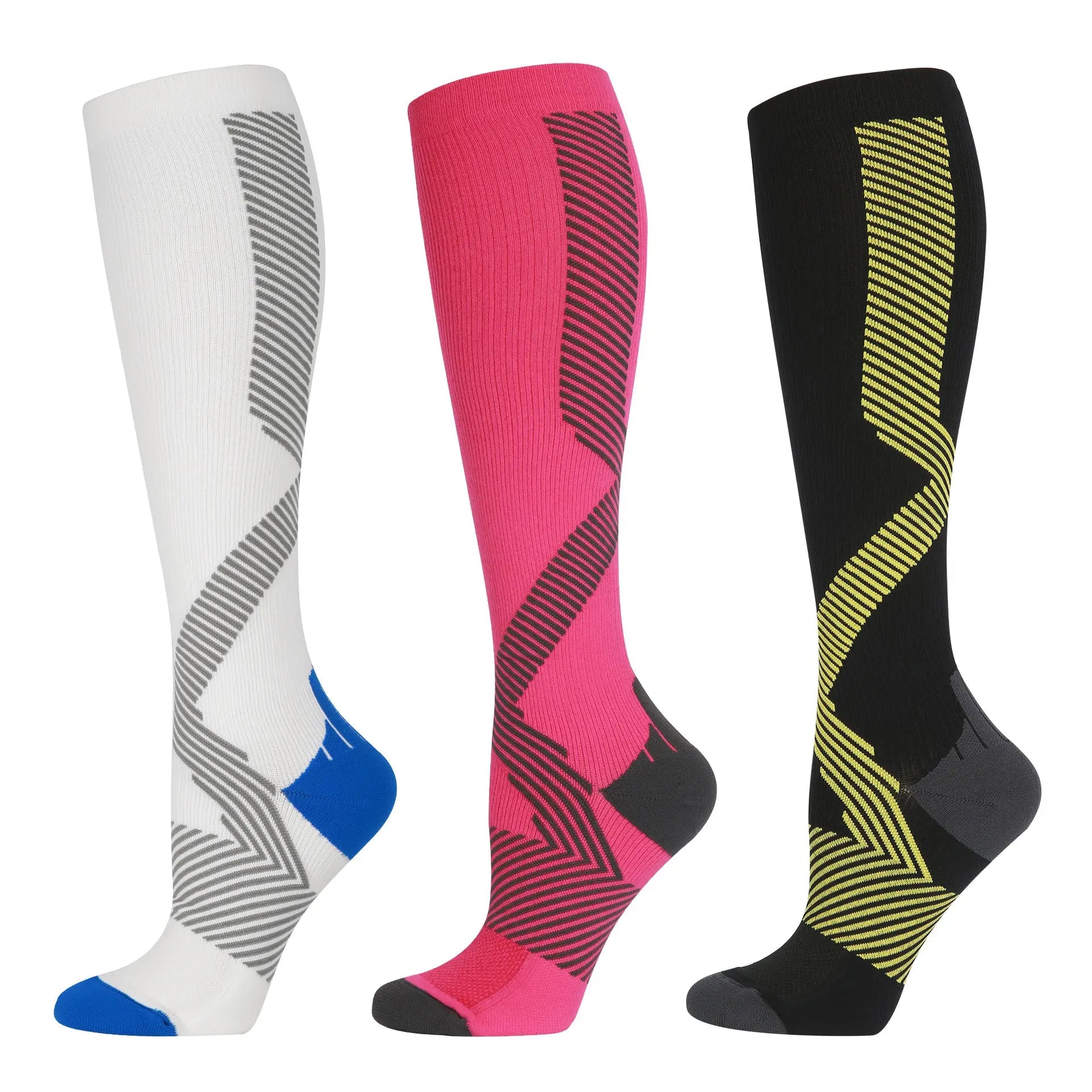 Professional sports compression socks Outdoor Marathon running riding socks calf venous elastic socks long tube stress socks - Allen-Fitness