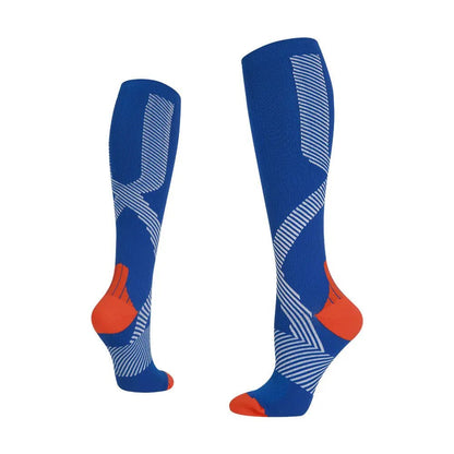 Professional sports compression socks Outdoor Marathon running riding socks calf venous elastic socks long tube stress socks - Allen-Fitness