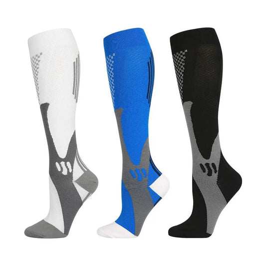 Professional sports long tube stress socks hiking riding Marathon running compression socks compression SOCKS - Allen-Fitness