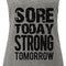 Sore Today STRONG Tomorrow Workout Tank Top Gray with Black - Allen-Fitness