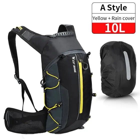 WEST BIKING Bike Bags Portable Waterproof Backpack 10L Cycling Water Bag Outdoor Sport Climbing Hiking Pouch Hydration Backpack - Allen-Fitness