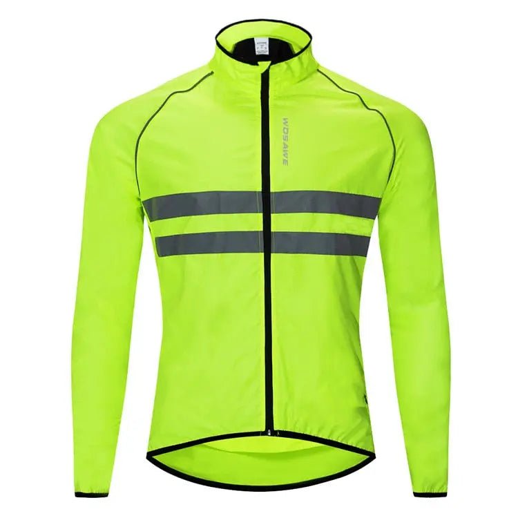 WOSAWE Ultralight Reflective Men&#39;s Cycling Jacket Long Waterproof Windproof Road Mountain Bike MTB Jackets Bicycle Windbreaker - Allen-Fitness