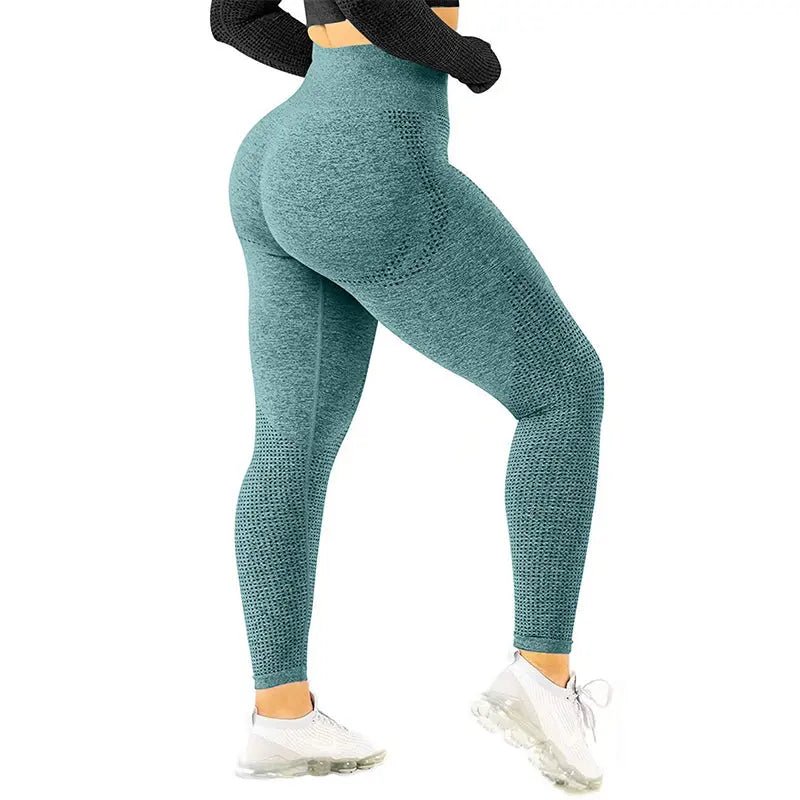 Women High Waist Seamless Sports Fitness Pants Sexy Gym Yoga Leggings - Allen-Fitness