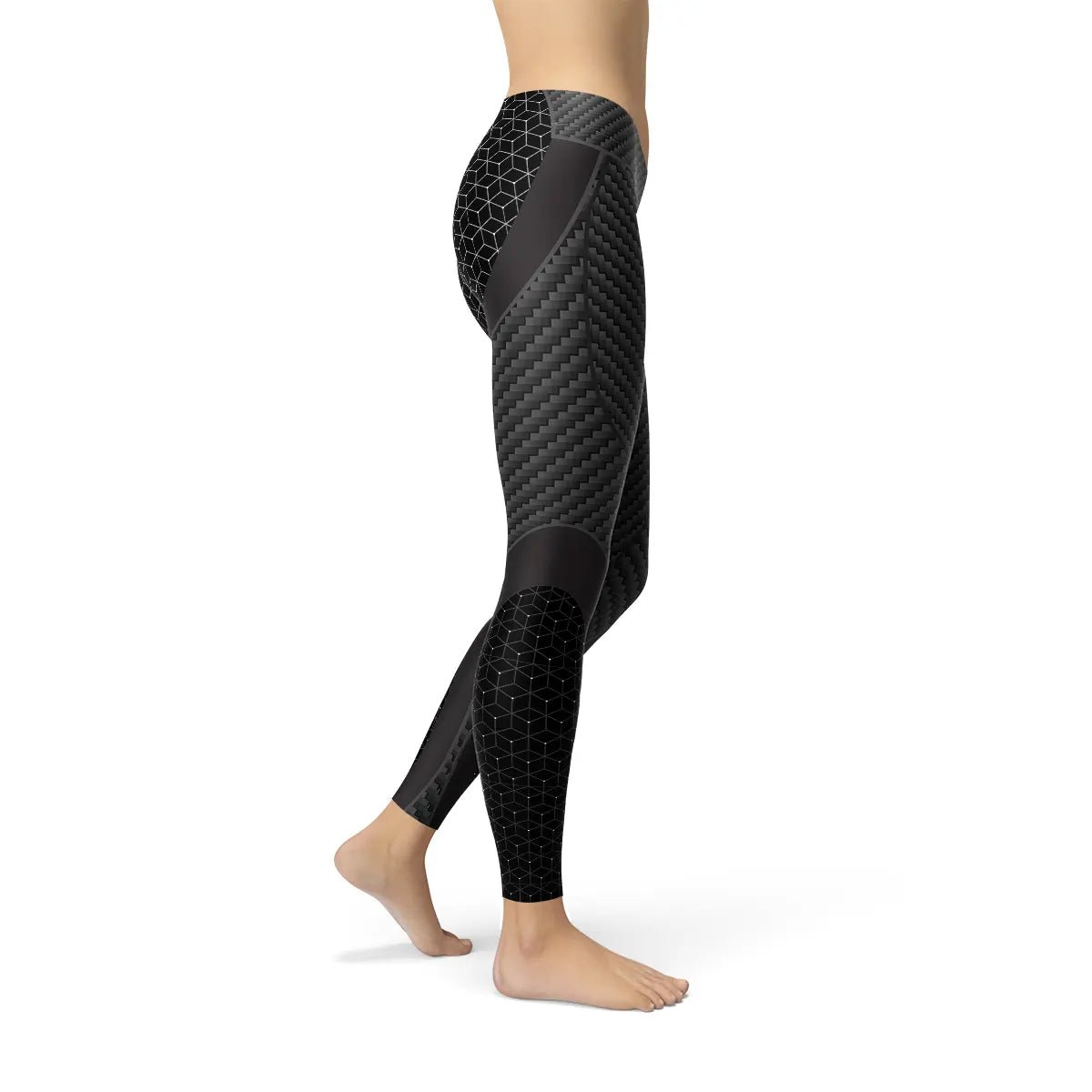 Womens Carbon Fiber Sports Leggings - Allen-Fitness