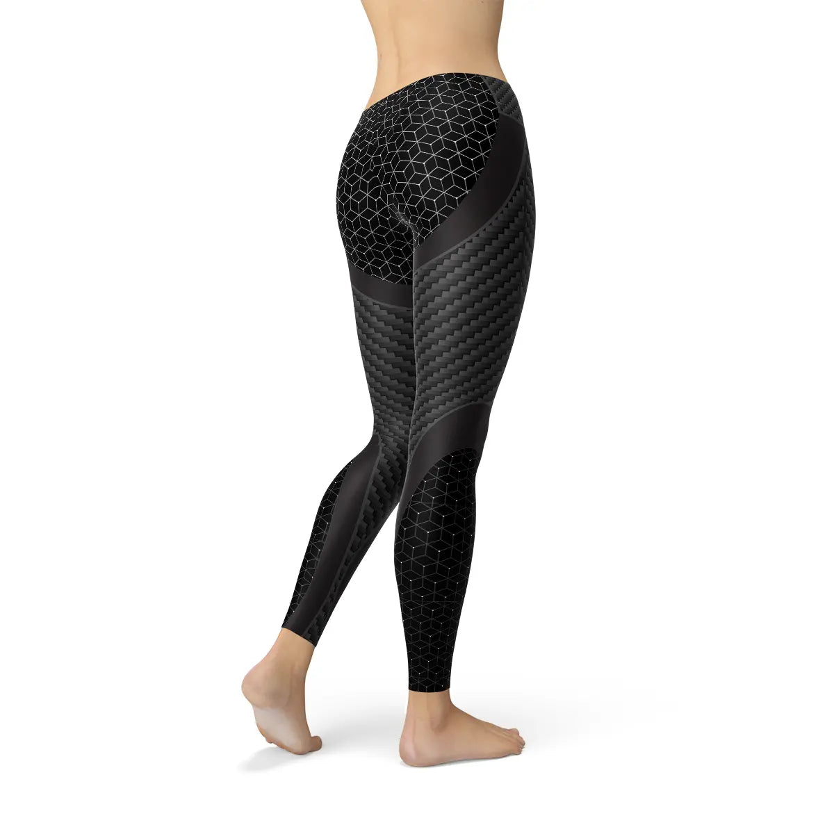 Womens Carbon Fiber Sports Leggings - Allen-Fitness