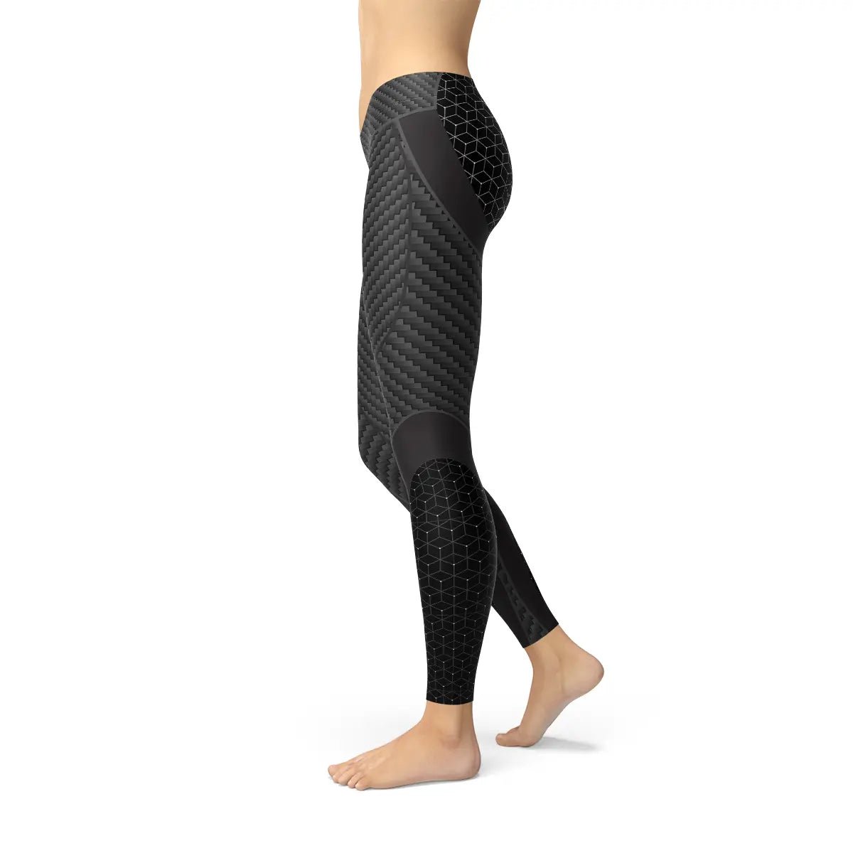 Womens Carbon Fiber Sports Leggings - Allen-Fitness