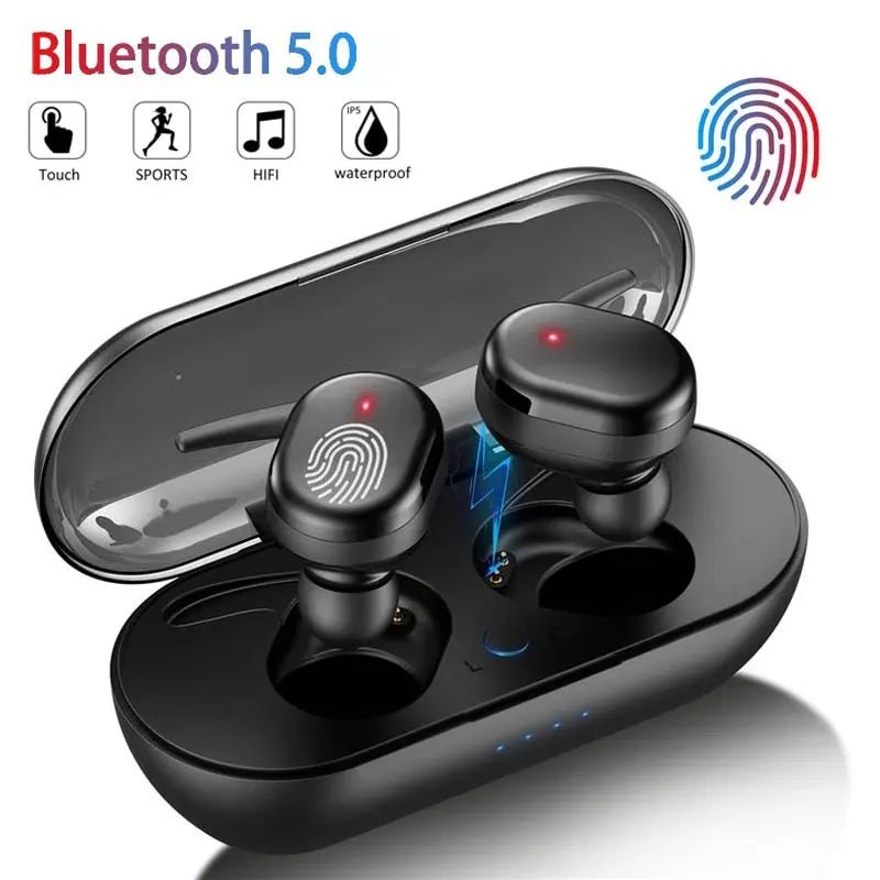 Y30 Bluetooth Earphones Wireless Headphones Touch Control Sports Earbuds Microphone Works On All Smartphones Music Headset TWS - Allen-Fitness