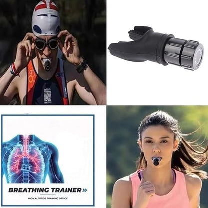 Adjustable Respiratory Trainer Device - Boost Lung Capacity, Endurance & Strength Anywhere - Allen - Fitness