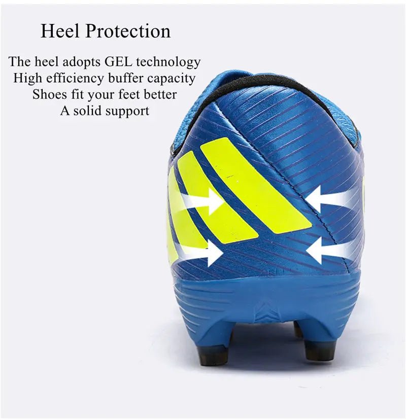 Football Boots Men Kids Adults TF/FG Ultralight Playing Field Train Soccer Shoes Low cut Cleats - Allen - Fitness