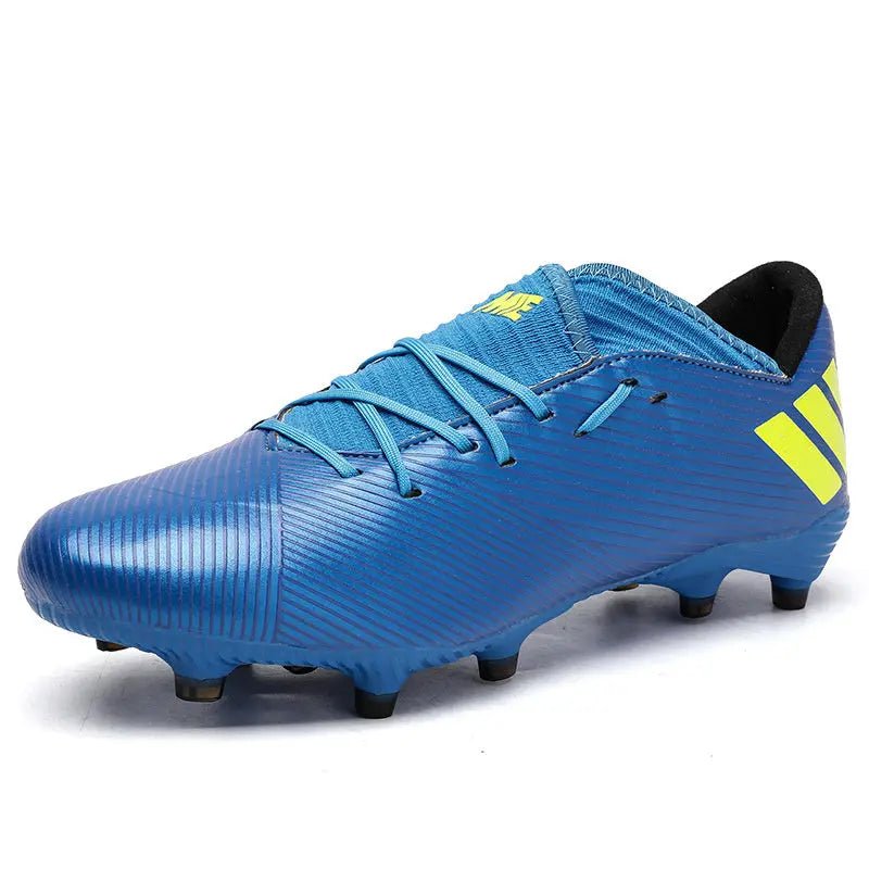 Football Boots Men Kids Adults TF/FG Ultralight Playing Field Train Soccer Shoes Low cut Cleats - Allen - Fitness