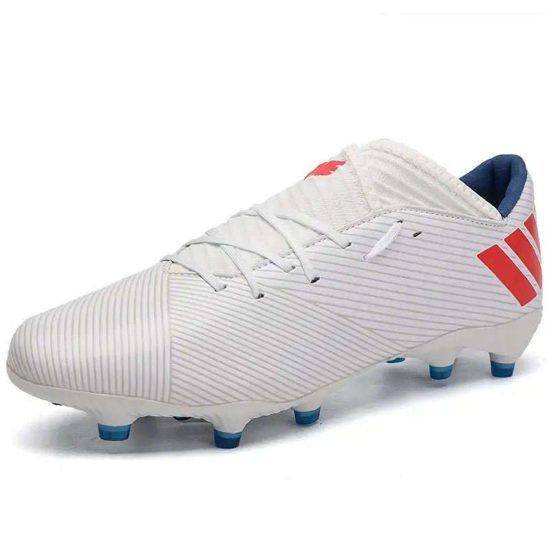 Football Boots Men Kids Adults TF/FG Ultralight Playing Field Train Soccer Shoes Low cut Cleats - Allen - Fitness