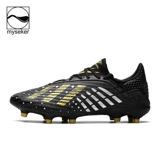 Football Shoes Size 6 - Black | High - Quality & Stylish | Men's Soccer Gear - Allen - Fitness